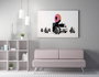 Wallity Lienzo Decorativo Banksy 70 x 100 cm